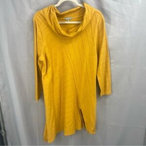 Habitat Clothes to Live In Textured Cowl Neck Knit Long Sleeve Tunic Top